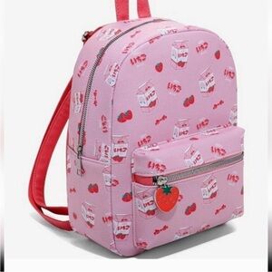 Hot Topic Backpack strawberry milk Kawaii Anime BioWorld
